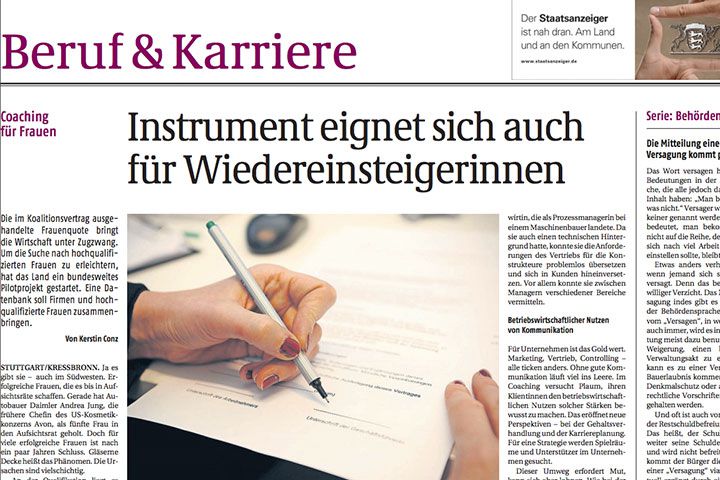 Rebekka Plaum in der Presse: Staatsanzeiger 27.12.13
